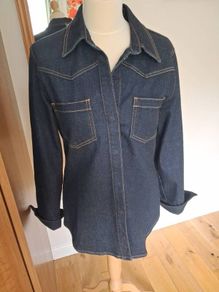 Autograph Denim Fitted Shirt/Shacket New Size 10
