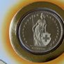 Swiss 1986 coin stamp cover 2 Francs BUNC Image 3