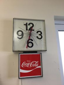 Coca Cola Wall Clock Year 1974