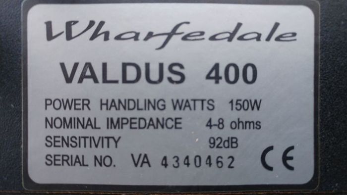 Wharfedale Valdus 400 floorstanding vintage speakers On3n3ss