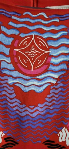 Peter Pilotto Red Abstract Dress Sz 10uk - Rrp 525 (new)