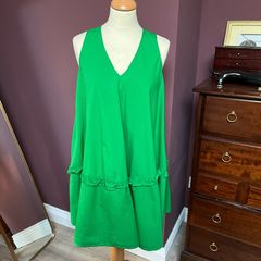 Penneys Green UK8 Tiered Mini Dress