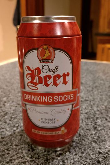 Drinking Socks In A Tin/can (brand New).