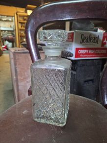 Vintage Decanter Crystal Glass