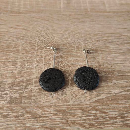 Lava stone jewelry set of necklace, bracelet, earrings and ring