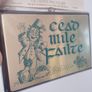 A vintage decorative wall plaque featuring a traditional Irish greeting. Image 3
