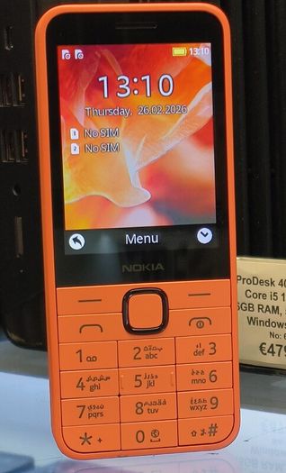 Nokia 215 4G TA-1613 Dual SIM Phone SimFree Unlocked, 2.4-Inch Size, Peach/ Used