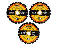 DeWalt DT10399 190mm 24T Elite Framing Circular Saw Blade 3pk