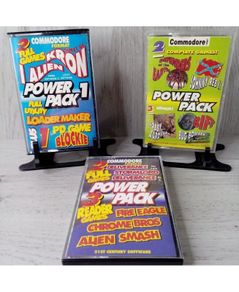 Commodore 64 Powerpack Games Bundle X 3 Games - Rare Retro Vintage Gaming !!