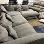 Large grey corner sofa set Image 3