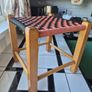 Vintage MidCentury  woven foot Stool Image 3