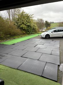 Artificial Grass Sled Track