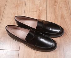 Cole Haan Black Polished Leather Classic Gwendolyn Penny Loafers 7UK/40EU/9.5US