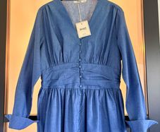 Soft denim dress Size L 12 - 14 BNWT