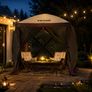 Pop Up Gazebo Tent 6 x 6 feet Pop-Up Screen Tent 4 Sided Canopy Sun Shelter Image 3