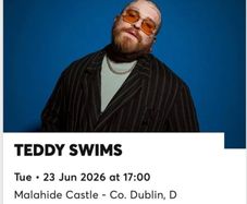 Teddy swims tickets