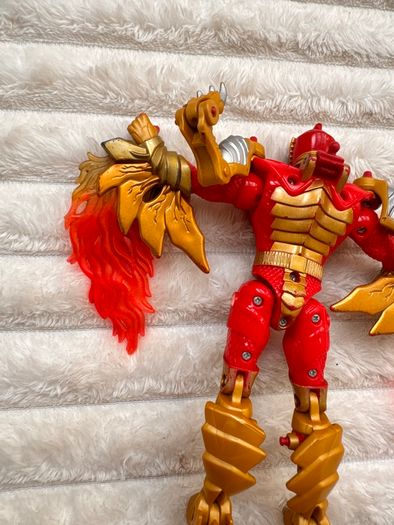 2005 Vintage Power Rangers Mystic Force Red Ranger to Fury Dragon Loose Head approx. 18 cm. Used Please see photos