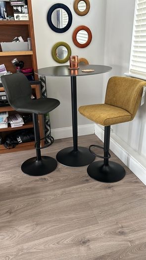 Bar stools and table