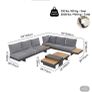 Modular outdoor sofa and coffee table Image 9