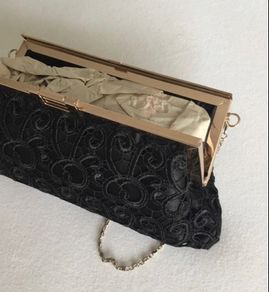 BRAND NEW Ladies Black Handbag / Clutch / Occasion Handbag