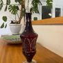 Vintage Bohemian style Ruby glass decanter Image 3