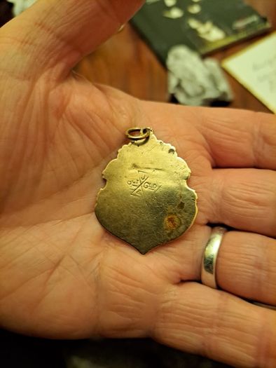 Gold  plated Antique medal re listed