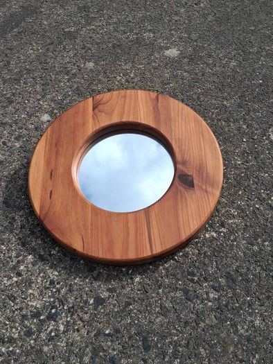 Mid Century Scandinavian Solid Hardwood Mirror