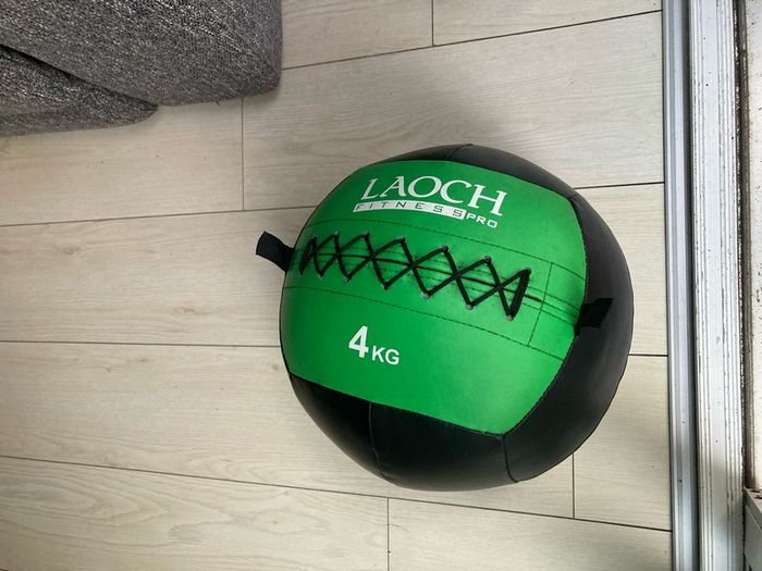 fitness med ball, slam ball, agility ladder, hurdles