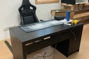 Complete Home Office Gaming Setup - Desk and Gaming Chair