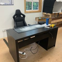 Complete Home Office Gaming Setup - Desk and Gaming Chair