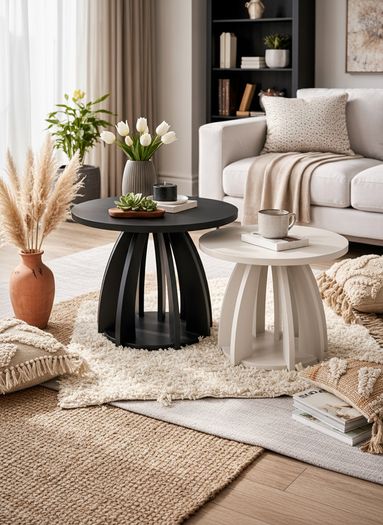 Zenith Nest Coffee Tables  Modern Set of 2
