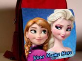 Frozen Elsa and Anna Childrens Backpack/School/Rucksack - Can be personalised