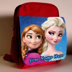 Frozen Elsa and Anna Childrens Backpack/School/Rucksack - Can be personalised