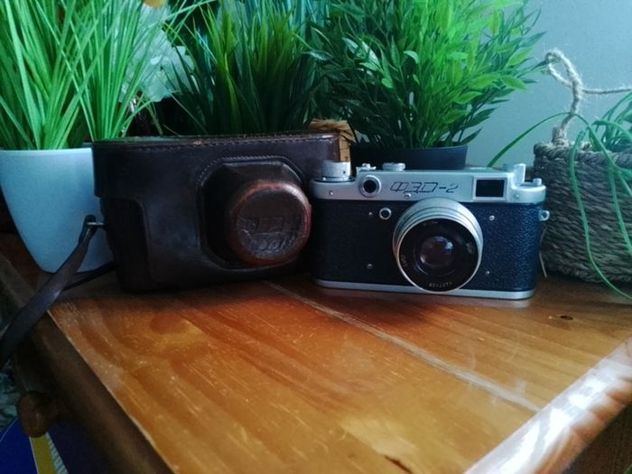FED-2 VIDEO Blue Body, Refurbished Leica copy, USSR Soviet Russian 35 mm film camera, 463391