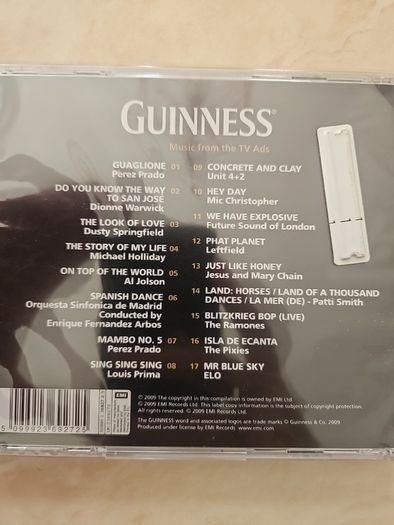 Guinness CD - Music From The TV Ads  (NEW)