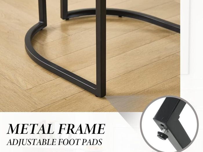 Set of 2 Modern Dining Chairs Metal Frame Velvet