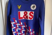 Lyle &amp; Scott x Lover's FC wool jumper in blue
