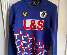 Lyle & Scott x Lover's FC wool jumper in blue