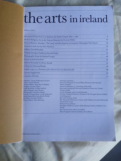 the arts in ireland Vol 2 No.2