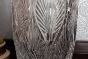 Waterford crystal Peacock vase.