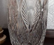 Waterford crystal Peacock vase.