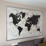 giant canvas world map 140x200cm Image 2