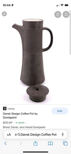 Vintage Dansk Designs Denmark Flamestone Chocolate/ Coffee Pot