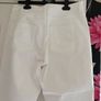 Size 12, white jeans, ankle length. Image 3