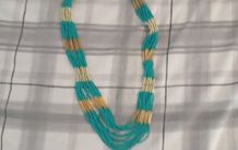 Turquoise beaded necklace