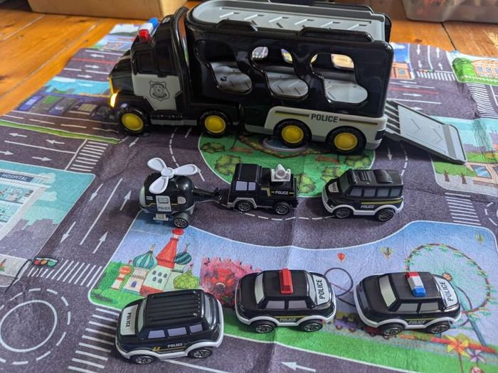 Police Cars Pull Back Car Series