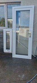 PVC WHITE door and side Window.