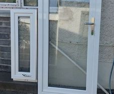 PVC WHITE door and side Window.