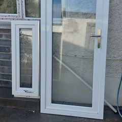 PVC WHITE door and side Window.