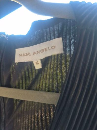 Marc Angelo Pleated Wrap Dress